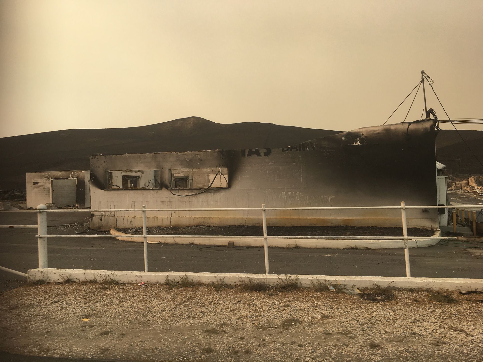 Stornetta Dairy – burned out shell